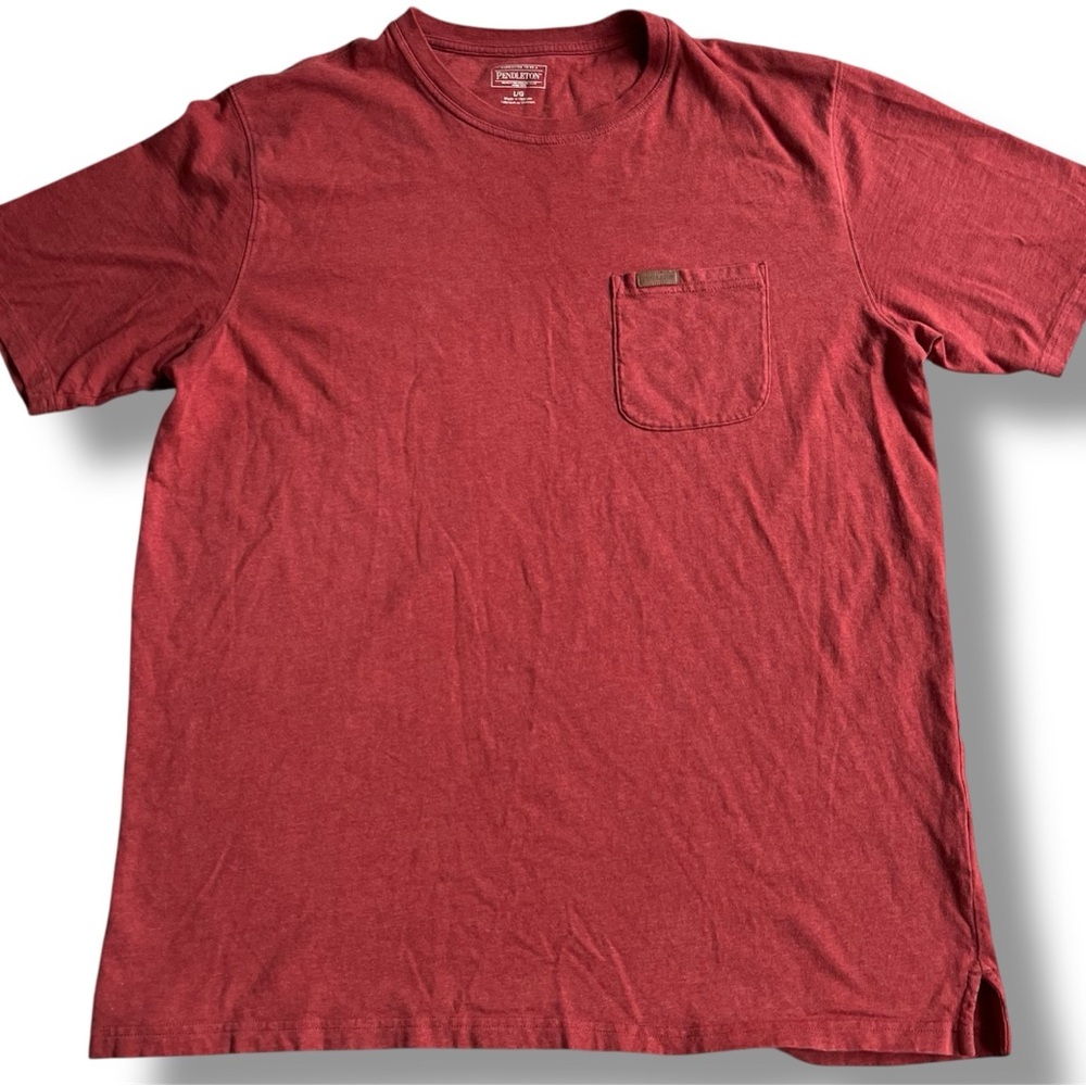 Pendleton Pocket Tee Men's L Burnt Orange‎  Short Sleeve T-Shirt